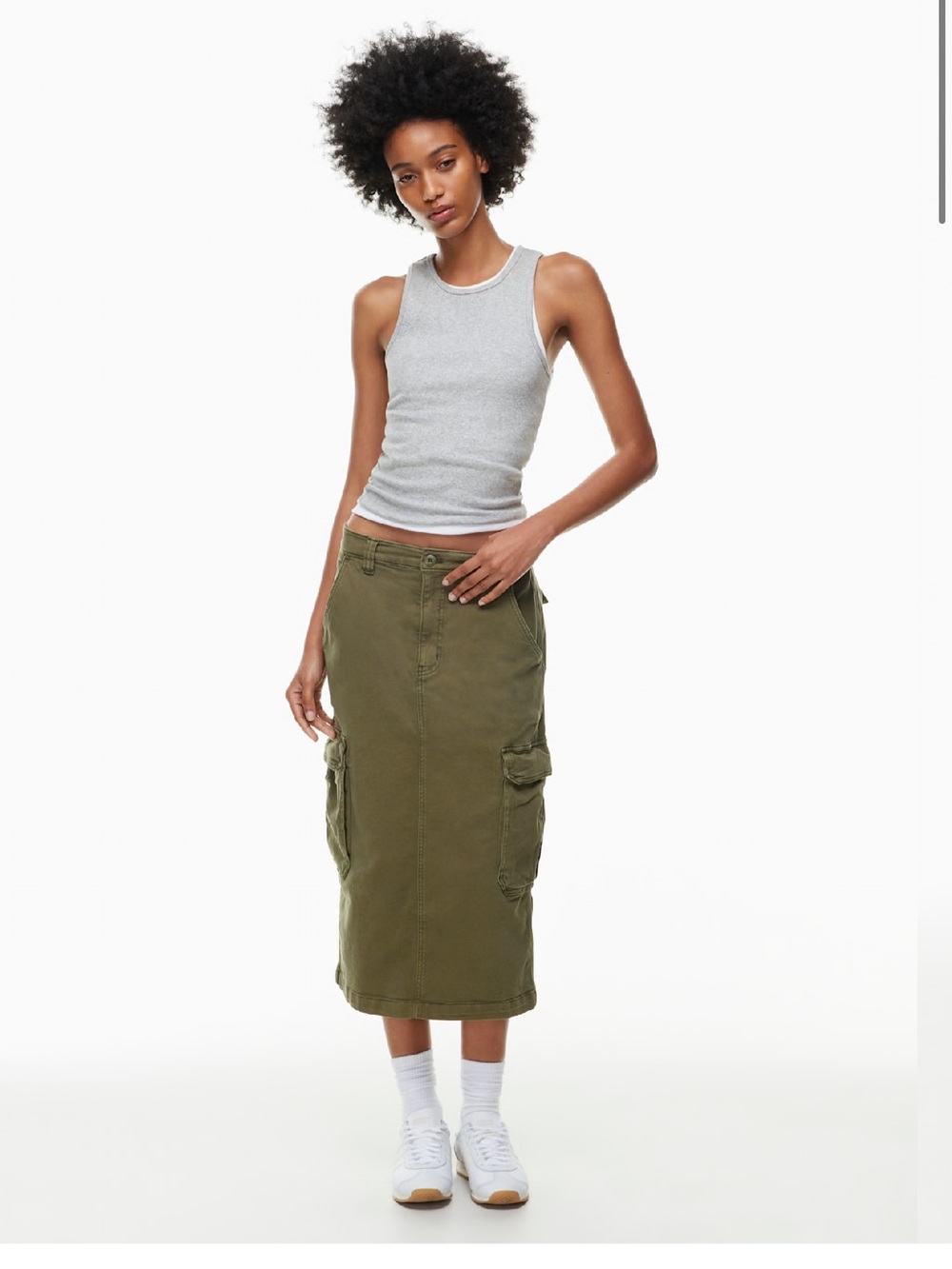 tna midi cargo skirt